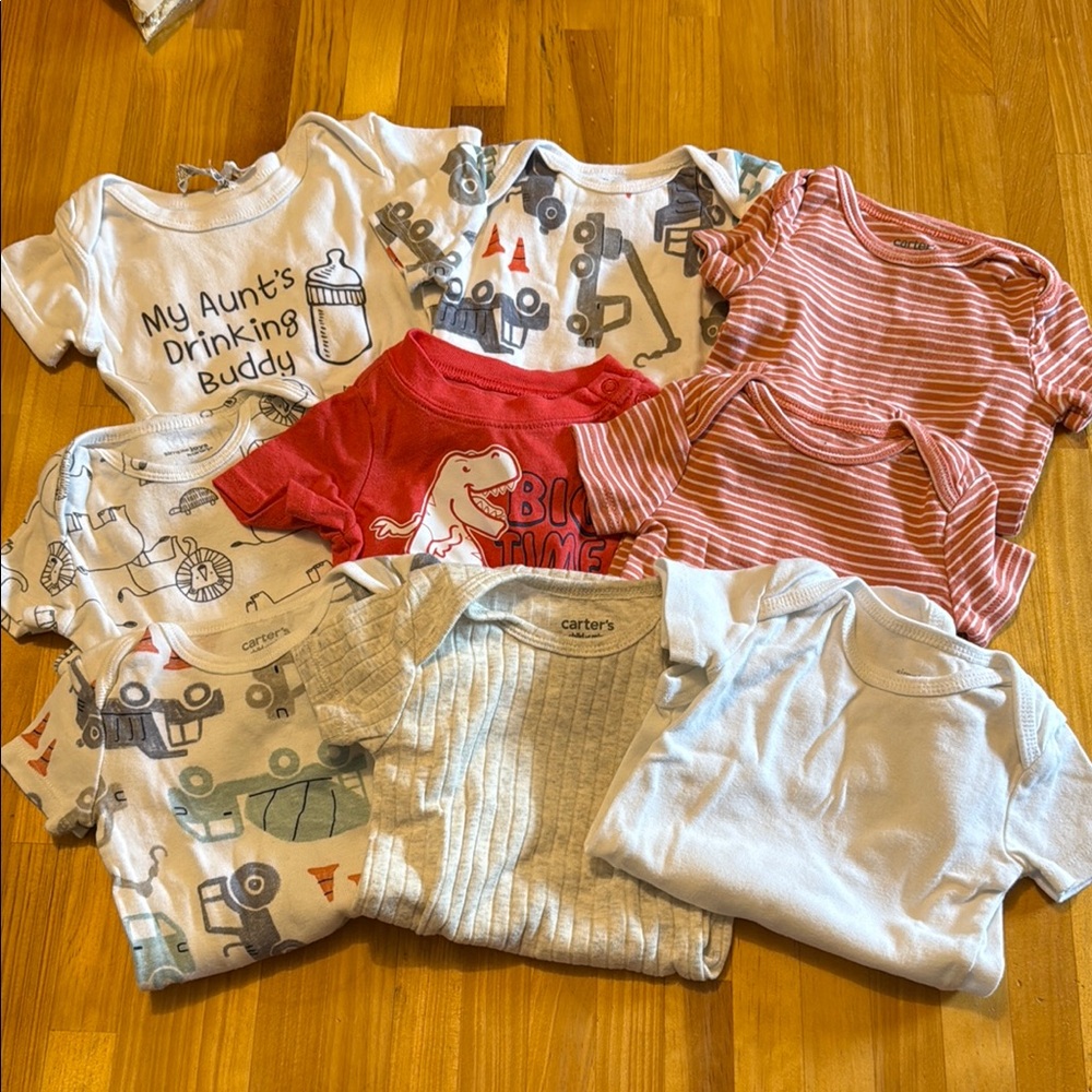 3-6 Assorted Baby Onesies